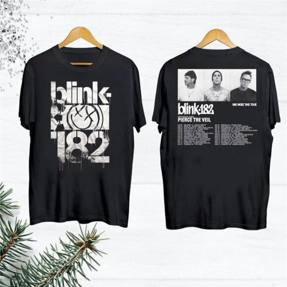 Blink 182 One More Time 2024 Tour T-Shirt Blink 182 Band Concert Gift 2 Sided - Picture 1 of 6